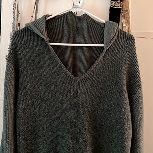 Free People Hooded Sweater Dress Size Small